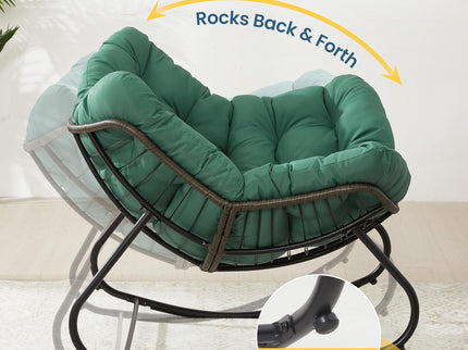 Egg Rocking Chair With Ottoman