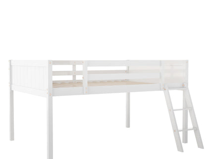 Low Loft Bed With Adjustable Ladder