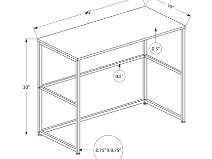 Computer Desk, Home Office, Laptop, Left Right Set-Up, Storage Drawers, Work, Contemporary, Modern