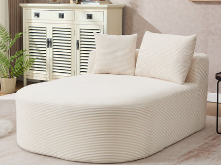 Oversized Chaise Lounge Sofa Bed With Deep Seat And Soft Pillows