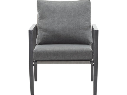 Modern Lounge Chair With Rope Accents And Cushions