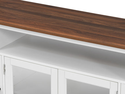 Extra Large TV Stand, Entertainment Center With Storage Cabinets