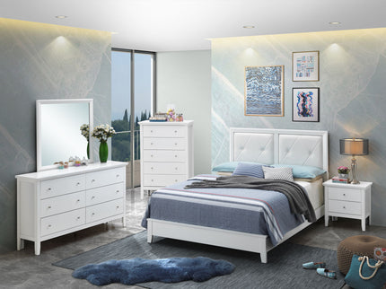 Padded Headboard Bed