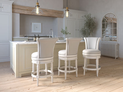 Swivel Barstool With High-Back