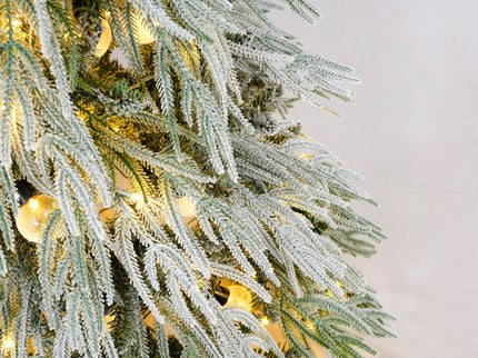 Snow Flocked Christmas Tree With LED Lights