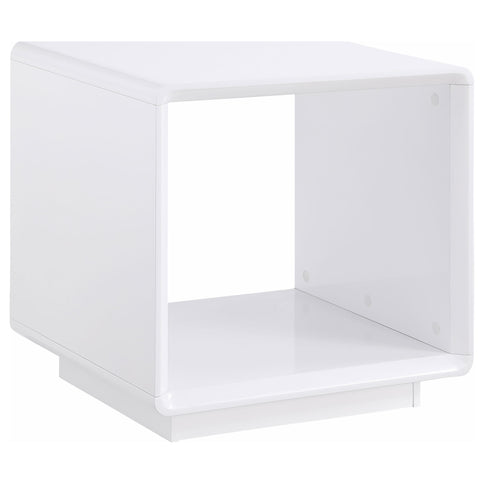 Fletcher - 2 Piece Coffee And End Table Set - Gloss White