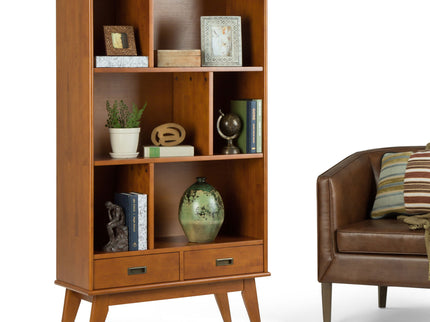 Draper - Mid Century Wide Bookcase And Storage Unit