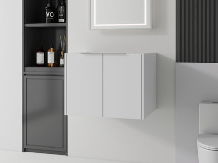 Floating Bathroom Vanity Cabinet With Soft Close Double Doors, Spacious Interior Storage, Wall Mounted, Cabinet Only