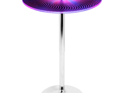 Spyra - Contemporary Light Up Adjustable Bar Table - Multi