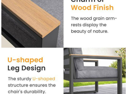 Modern Outdoor Sofa Set With Coffee Table