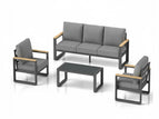 Dark Gray / 4 Pc. Sofa, 2 Chairs, Coffee Table