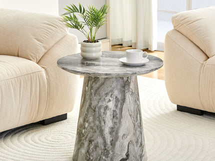 Circular Coffee Table With Adjustable Feet