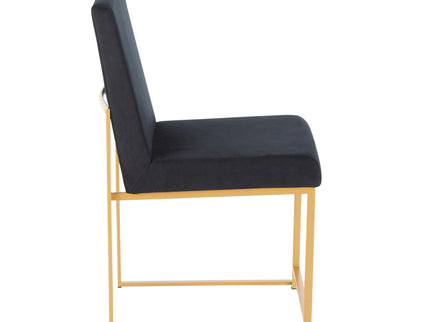 Fuji - Contemporary Stylish Frame, High Back Dining Chair (Set of 2)