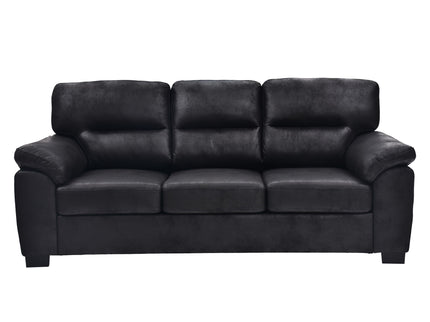 3 Seater Sofa With Padded Armrests And Triangular Leg