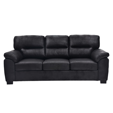 3 Seater Sofa With Padded Armrests And Triangular Leg
