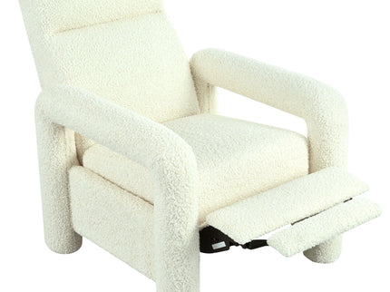 Push Back Recliner Armchair Upholstered Recliner Chair Single Sofa With Adjustable Backrest
