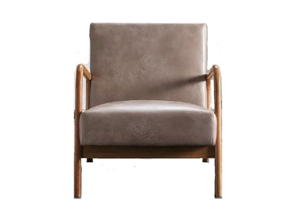 Classic Mid-Century Modern Accent Chairs, Open Framed Armchair With Cushioning