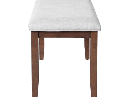 6 Piece Extendable Dining Table Set, Wood Table With Removable Leaf, 4 Upholstered Chairs And Bench - Cherry