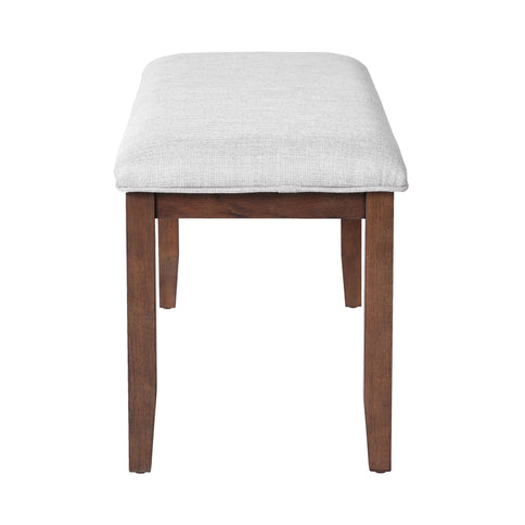 6 Piece Extendable Dining Table Set, Wood Table With Removable Leaf, 4 Upholstered Chairs And Bench - Cherry