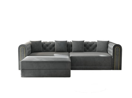 3-In-1 Convertible Sleeper Sofa With Movable Ottoman For Living Room