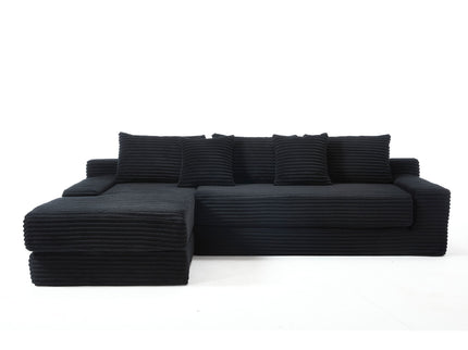 Modern L - Shaped Sectional Couch With Memory Foam