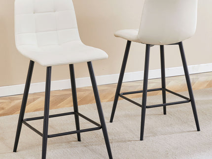 Bar Chair Set Comfortable With Metal Legs And Ergonomic Design