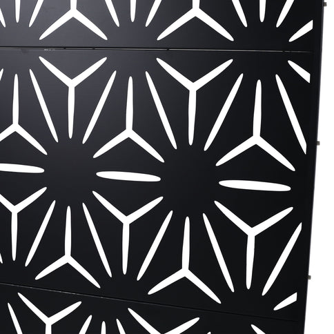 Outdoor & Indoor Metal Privacy Screen, Freestanding Decorative Panels