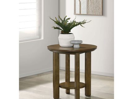 Crispin - Round Table With Lower Shelf