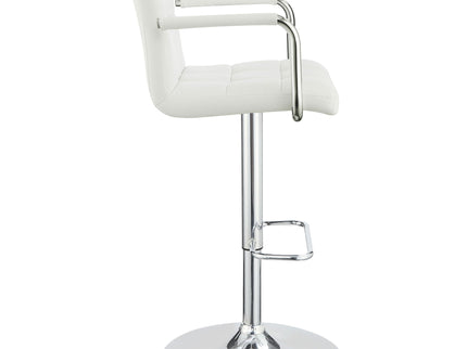 Letitia - Adjustable Height Bar Stool - White