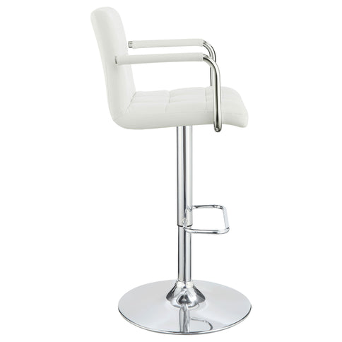 Letitia - Adjustable Height Bar Stool - White