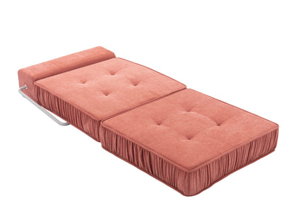 Folding Sofa With Removable Back Cushion, Convertible Futon Sleeper Chair