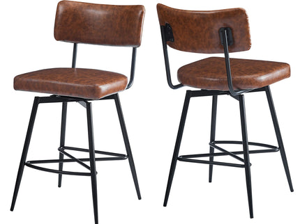 Retro Swivel Counter Stools (Set of 2)