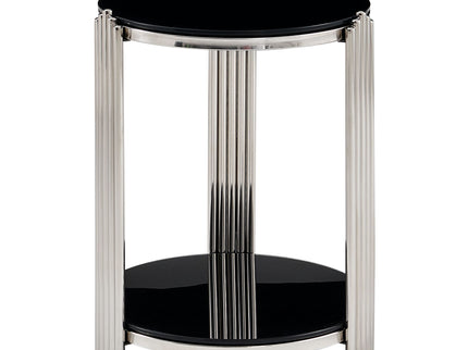 Round Table With Double Layer Storage