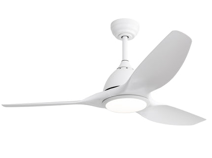 Modern Ceiling Fan With 22W Led Light, 3 ABS Fan Blades Dc Motor Ceiling Fan For Bedroom Living Room