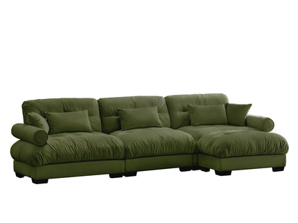 Super Comfort Oversized Modular Sectional Sofa With Movable Ottoman
