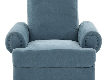 Manual Swivel Recliner Rocker Chair With Adjustable Backrest