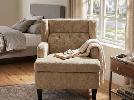 Modern Tufted Upholstered Accent Chair For Living Room