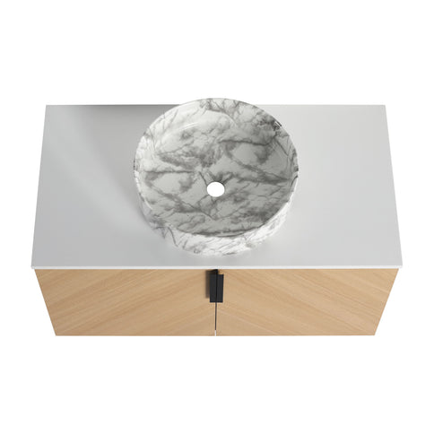 Wall Mounted Design Bathroom Vanity & Art Sink