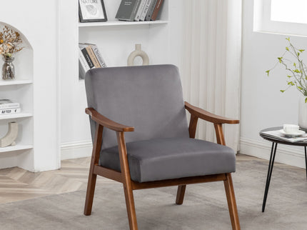Accent Chair, Classic Mid Century Modern For Extra Seating