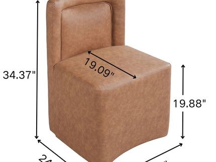 Vintage Upholstered Dining Chairs (Set of 2)