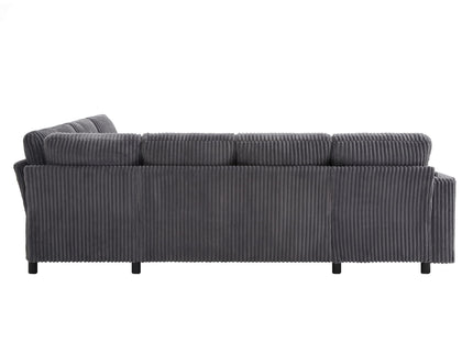 Convertible U-Shaped Sectional Sofa Bed With USB Ports And Storage