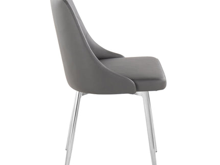 Marche - Contemporary Dining Chair With Metal Legs (Set of 2)