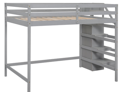 Loft Bed With Built In Storage Wardrobe And Staircase