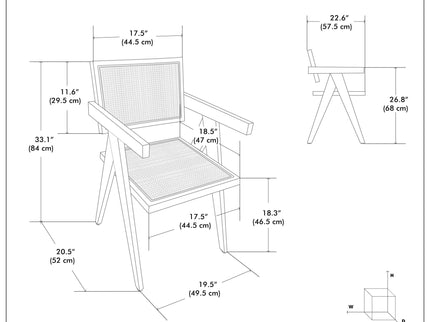 Regina - Handcrafted Dining Armchair (Set of 2)