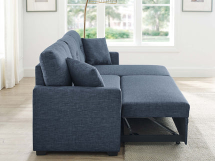 Upholstered Sectional & Pull Out Bed And Chaise Storage