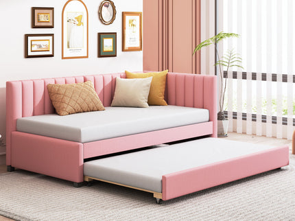 Upholstered Daybed, Sofa Bed Frame, No Box Spring Needed