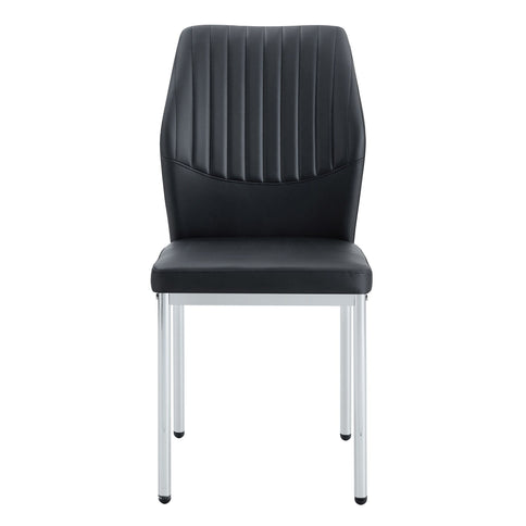 Luxury Simple High Resilience Dining Chair With Metal Legs