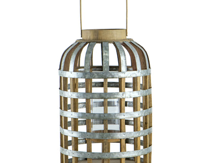 Decorative Lantern With Handle, Wooden Lantern For Indoor Outdoor, Home Garden Wedding