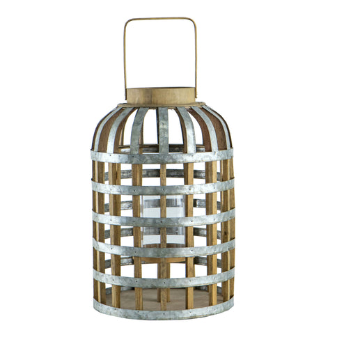 Decorative Lantern With Handle, Wooden Lantern For Indoor Outdoor, Home Garden Wedding