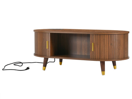 TV Stand & Coffee Table Set With Charging Station